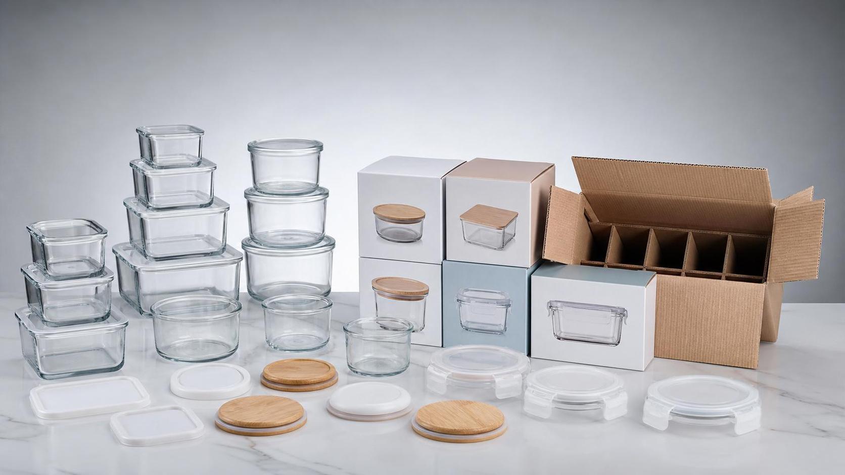 Glass Storage Container Wholesale: MOQ, Lid Options, Packaging, and Cost Factors Glass Storage Container Wholesale: MOQ, Lid Options, Packaging, and Cost Factors