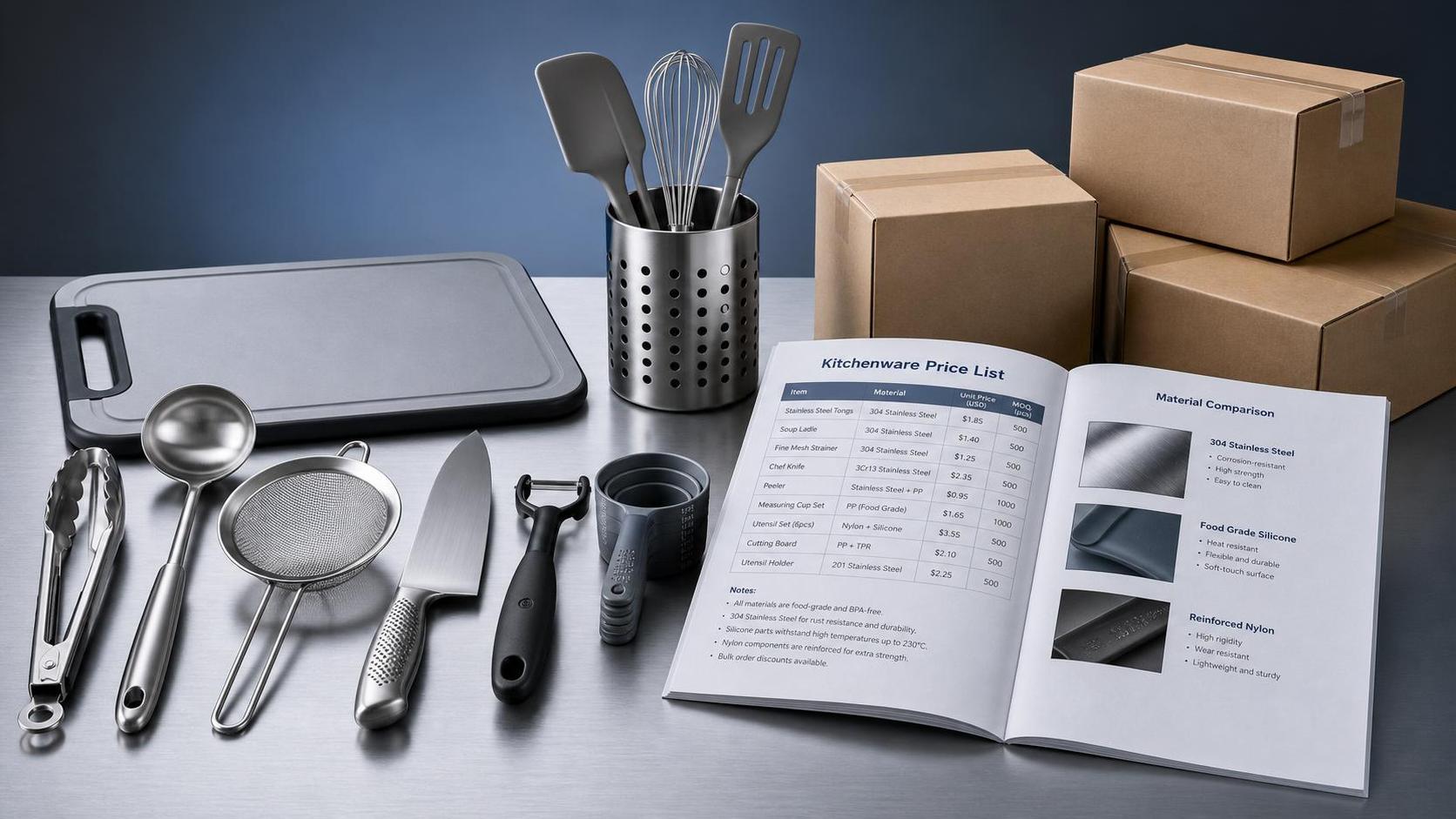 Kitchen Tools Price List: How to Compare Unit Costs, Materials, and Bulk Order Value Kitchen Tools Price List: How to Compare Unit Costs, Materials, and Bulk Order Value