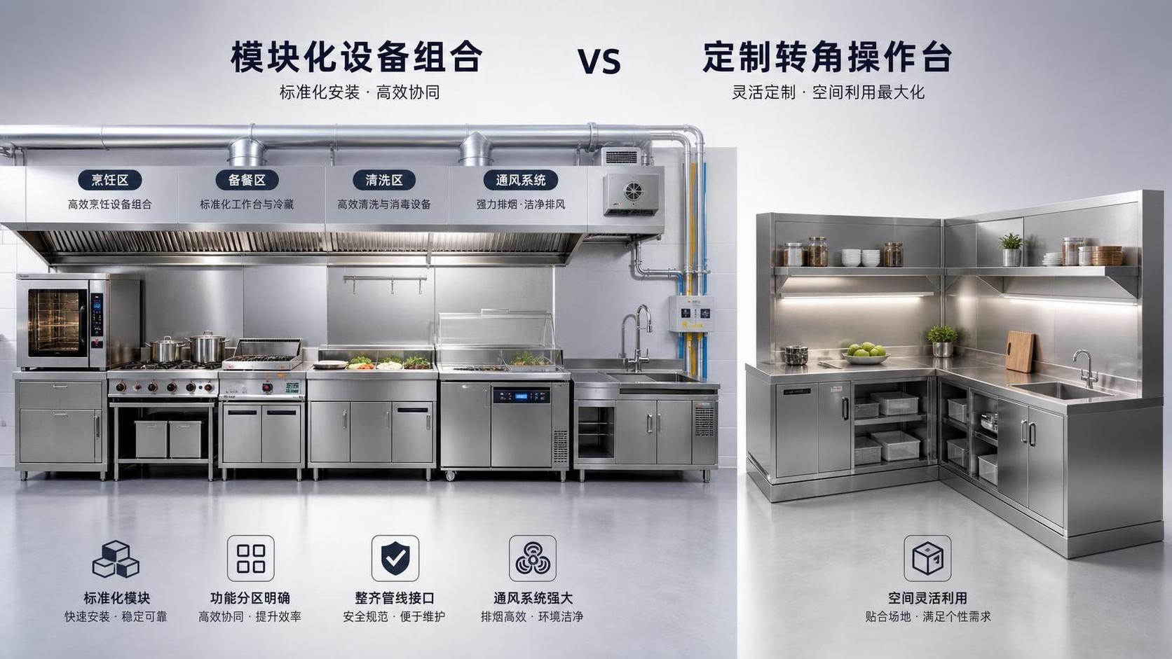 Modular Kitchen Design vs Custom Layouts: Which Option Makes More Sense for Your Facility? Modular Kitchen Design vs Custom Layouts: Which Option Makes More Sense for Your Facility?