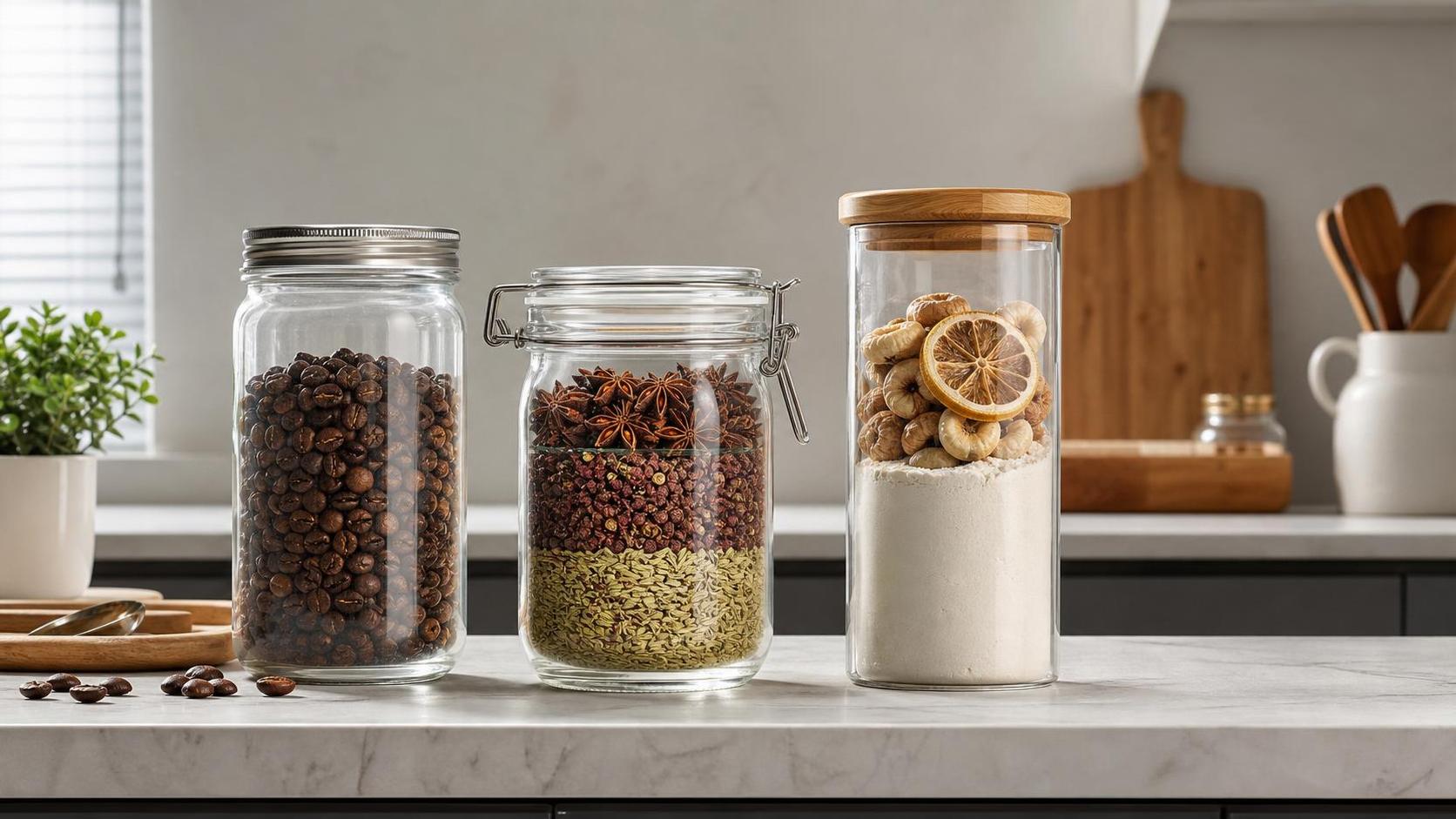 Glass Kitchen Jar Buying Guide: Lid Types, Seal Performance, and Storage Uses Glass Kitchen Jar Buying Guide: Lid Types, Seal Performance, and Storage Uses