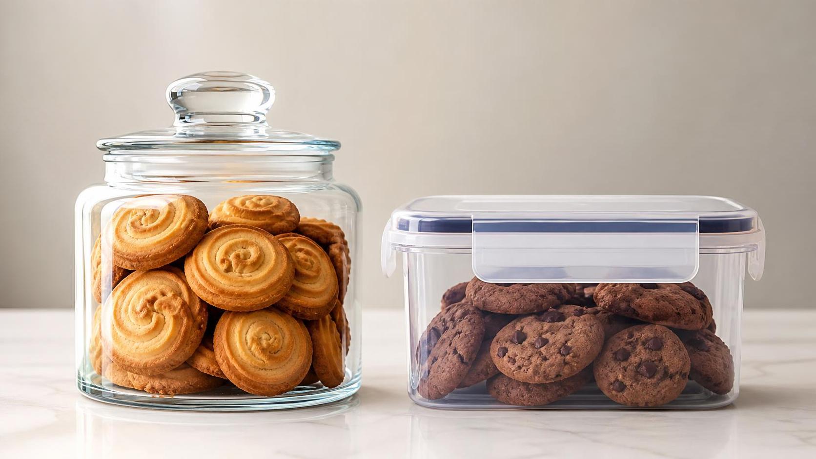 Glass Cookie Jar vs Plastic Storage: Which Keeps Cookies Fresher for Longer? Glass Cookie Jar vs Plastic Storage: Which Keeps Cookies Fresher for Longer?