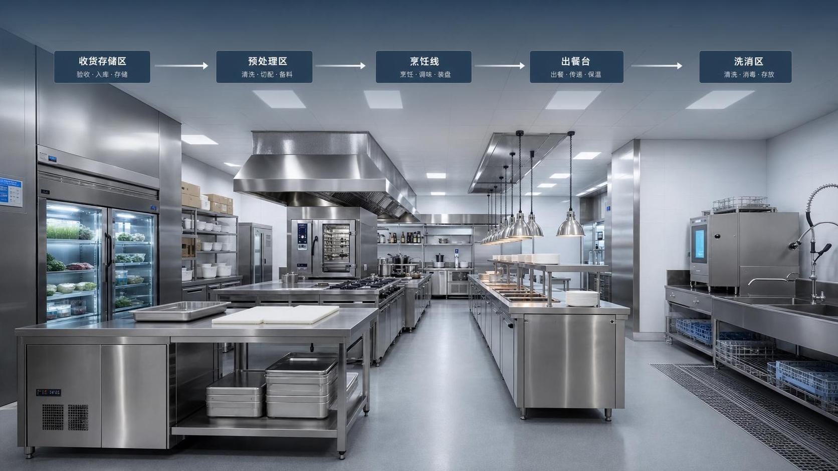 Restaurant Kitchen Layout Planning: Key Zones, Workflow, and Space Rules Explained Restaurant Kitchen Layout Planning: Key Zones, Workflow, and Space Rules Explained