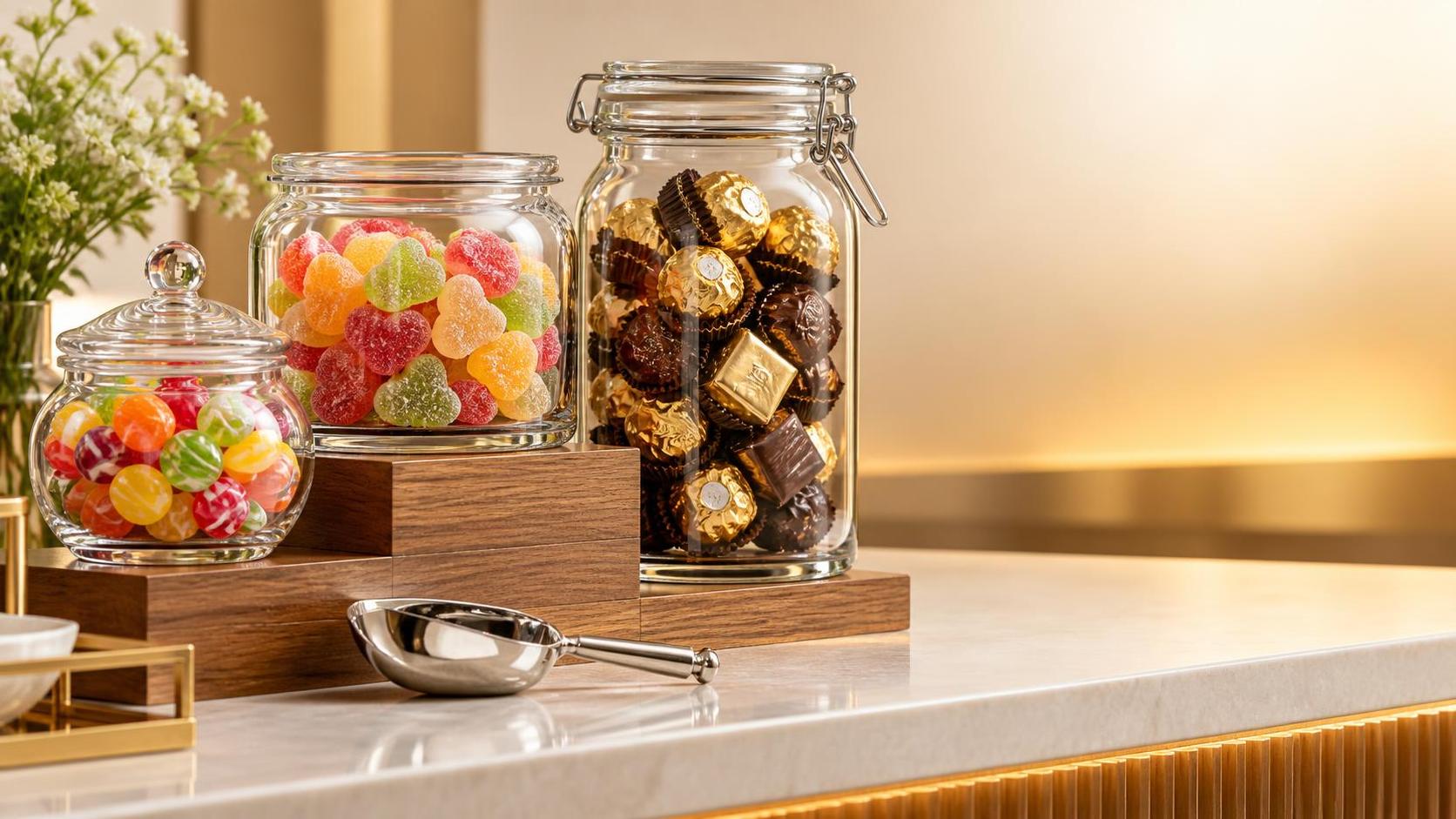 Glass Candy Jars: How to Choose the Right Size, Lid, and Display Style