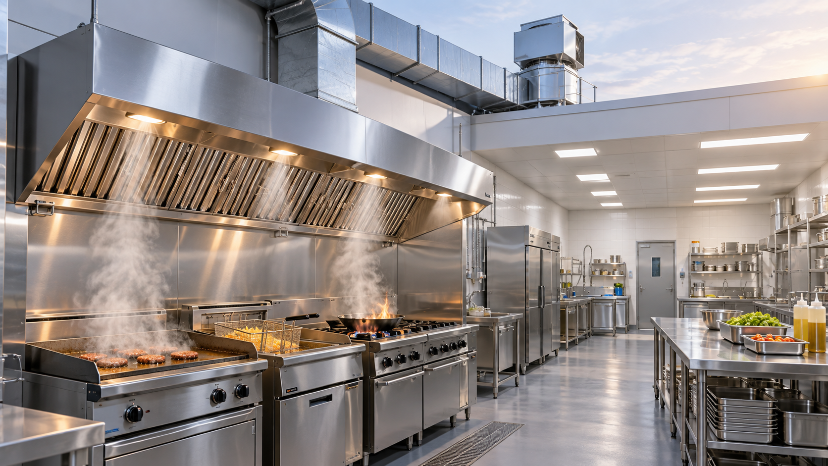 How to Size a Commercial Kitchen Hood for Cooking Equipment and Heat Loads