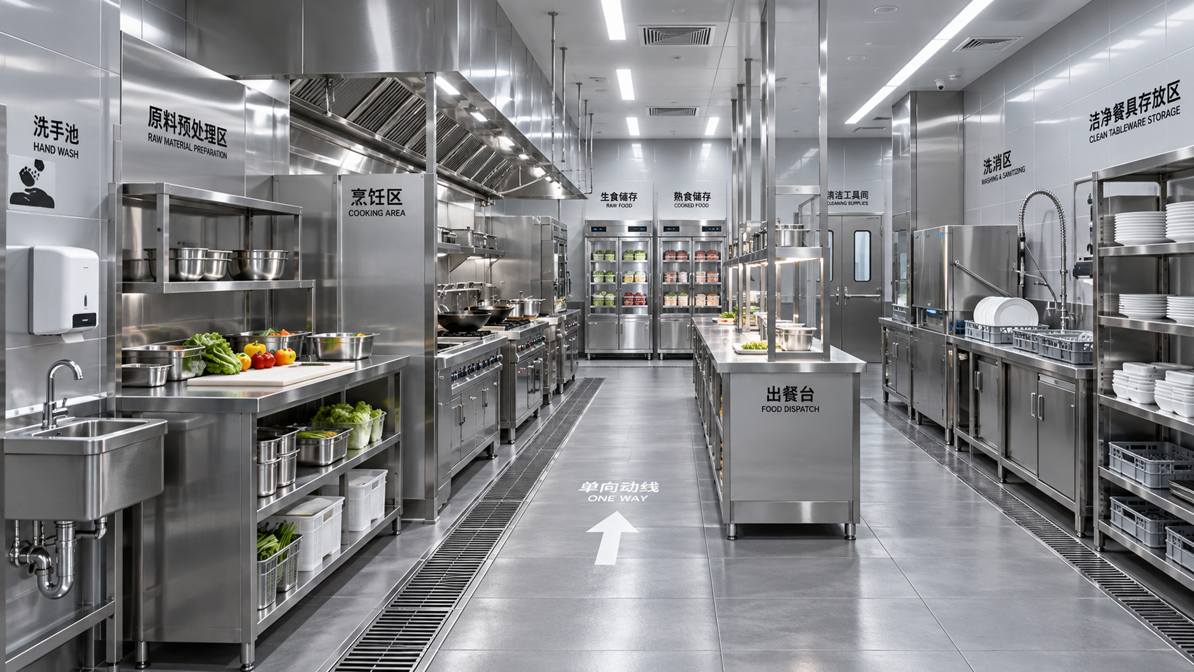 Hygienic Restaurant Kitchen Design: Layout Rules to Reduce Cross-Contamination