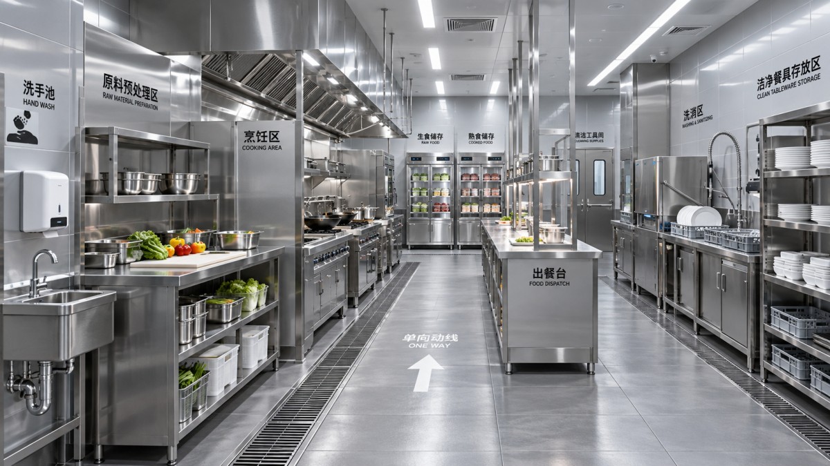 Hygienic Restaurant Kitchen Design: Layout Rules to Reduce Cross-Contamination Hygienic Restaurant Kitchen Design: Layout Rules to Reduce Cross-Contamination