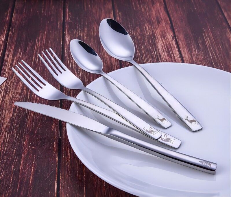 Cutlery Set 20 pcs set,  ,30 pcs set , 45 pcs set,  Dinner Fork, Dinner Spoon, Dinner Knife, Tea spoon, Salad fork, Fine Flatware 5 pcs set, with High Grade Quality