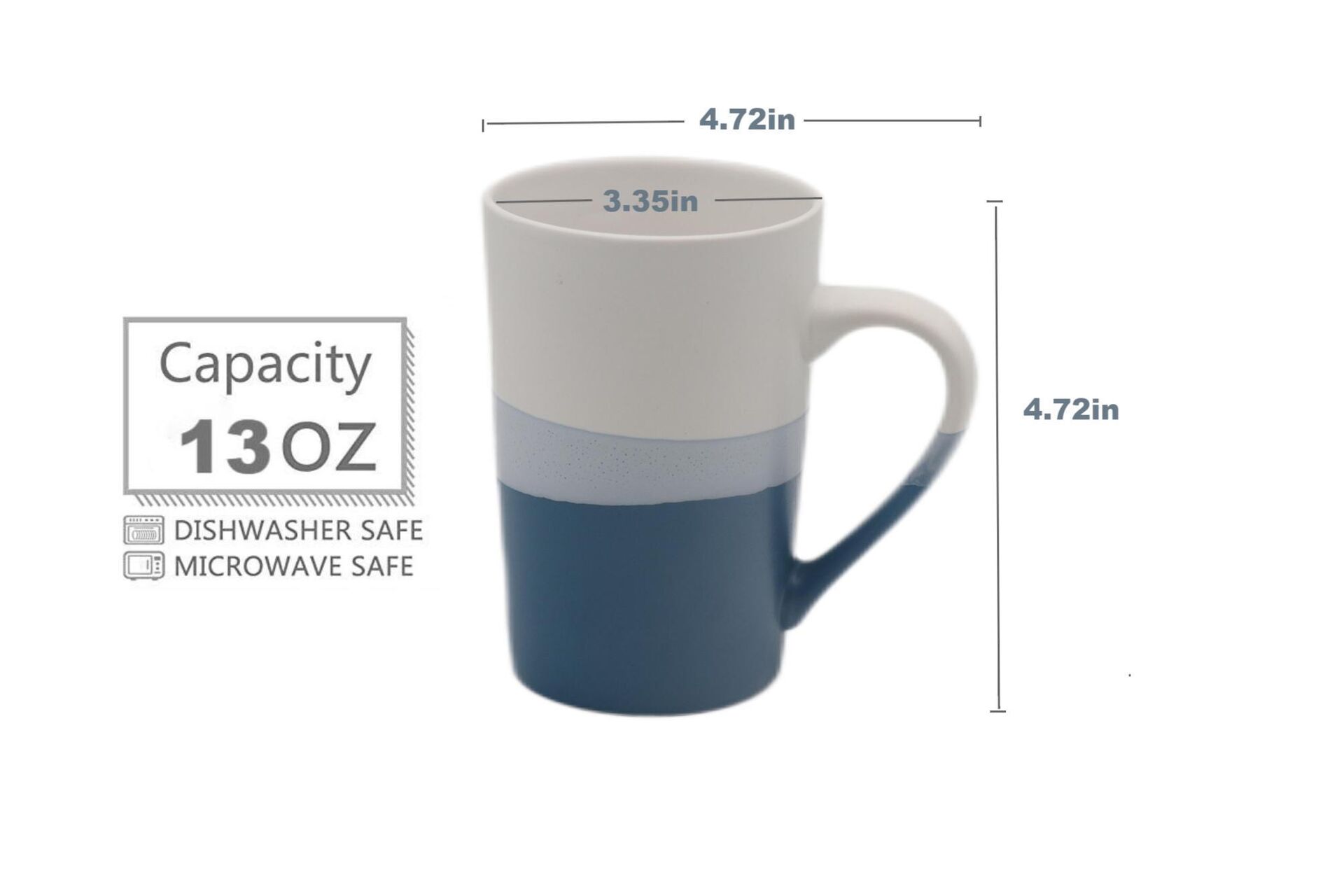 13 ounce Ceramic coffee mugs Stoneware coffee mugs Ceramic Microwave Safe
