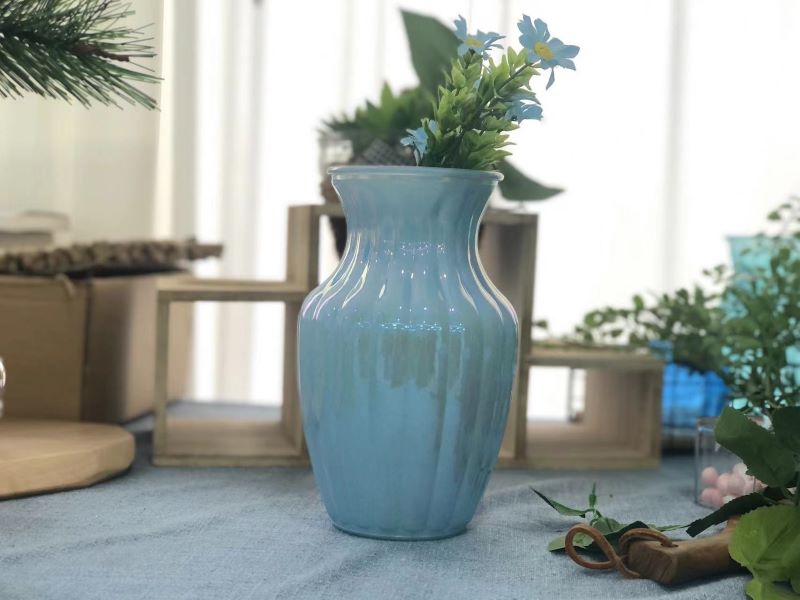 Glass Flower Vase: Hydroponic Vase Decorative Plant Glass Pots for Weddings Party Events Home Office Dinning Living Room
