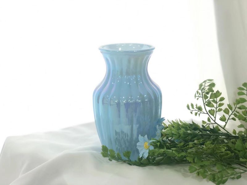 Glass Flower Vase: Hydroponic Vase Decorative Plant Glass Pots for Weddings Party Events Home Office Dinning Living Room