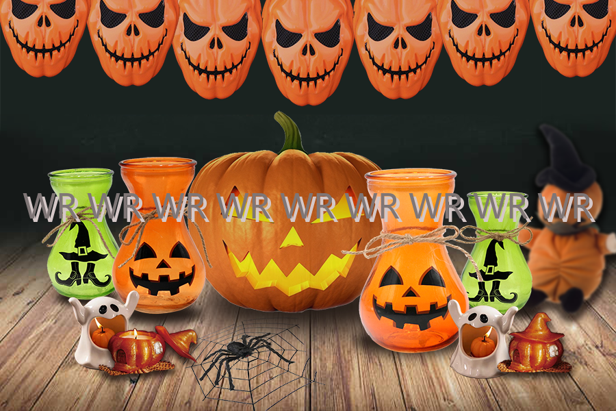 WR  Halloween Decorations Pumpkin Table vase - Halloween Home Decor