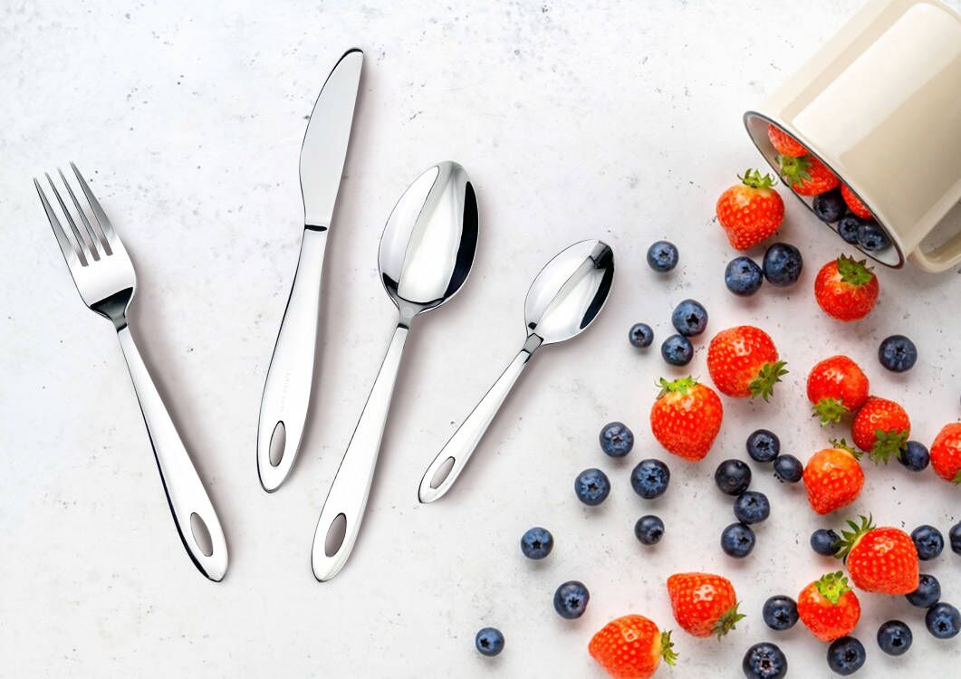 Premium Food Grade Stainless Steel Cutlery Set, Durable Metal Silverware Flatware, Mirror Finish & Dishwasher Safe, Use for Home, Restaurant