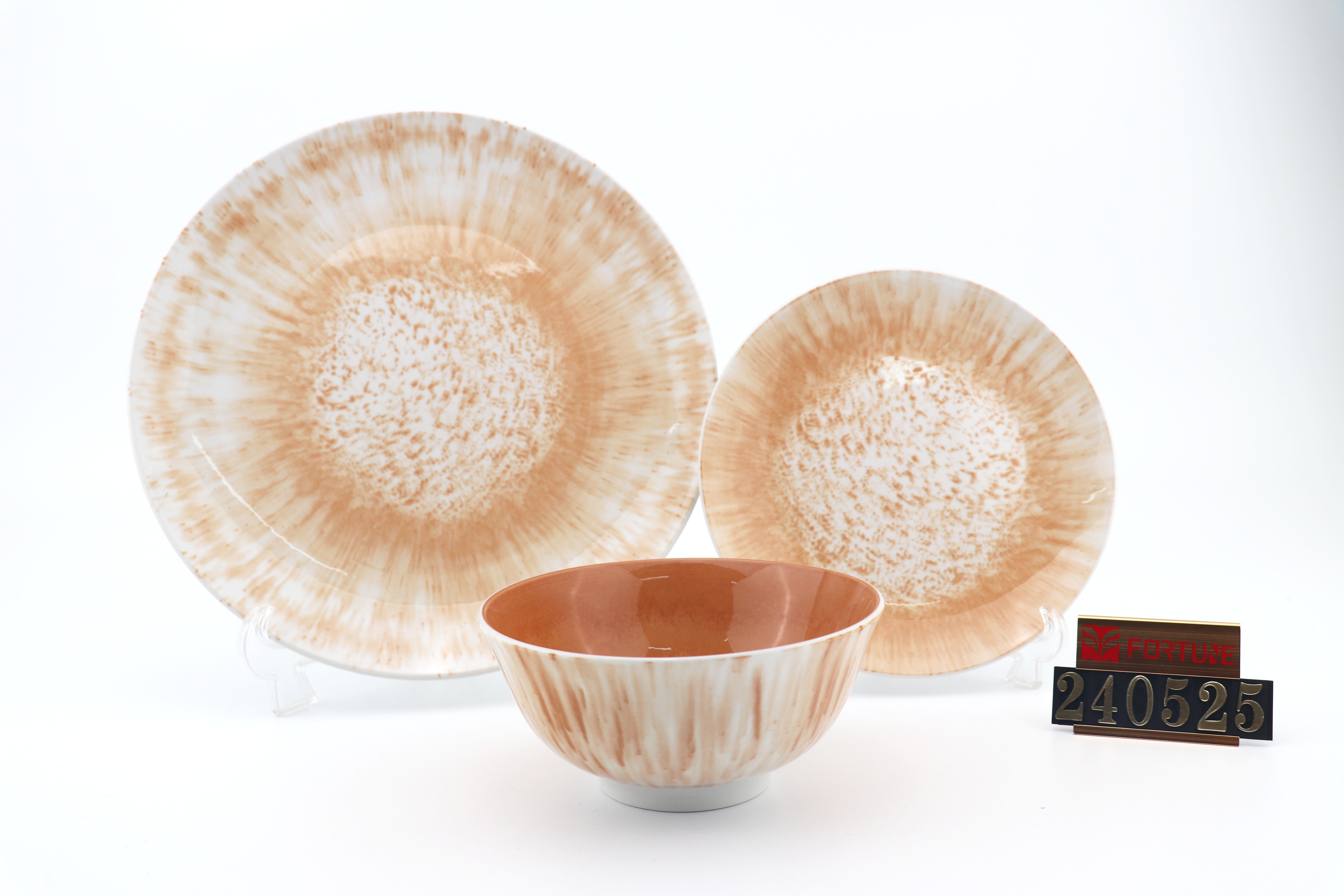 Modern Ceramic Tableware, Kiln Glaze Porcelain Dinnerware Set, Bowl/Plate