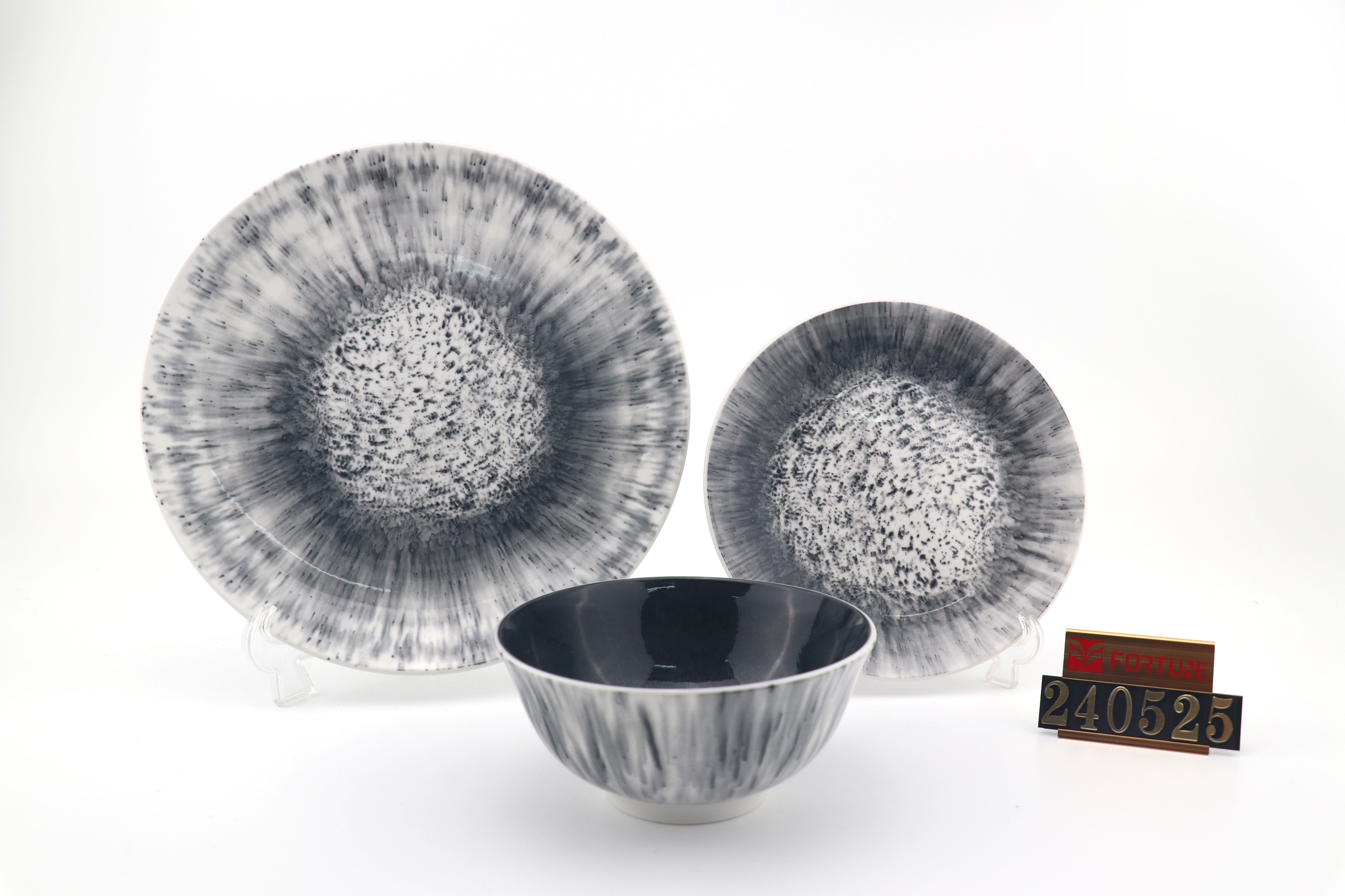 Modern Ceramic Tableware, Kiln Glaze Porcelain Dinnerware Set, Bowl/Plate