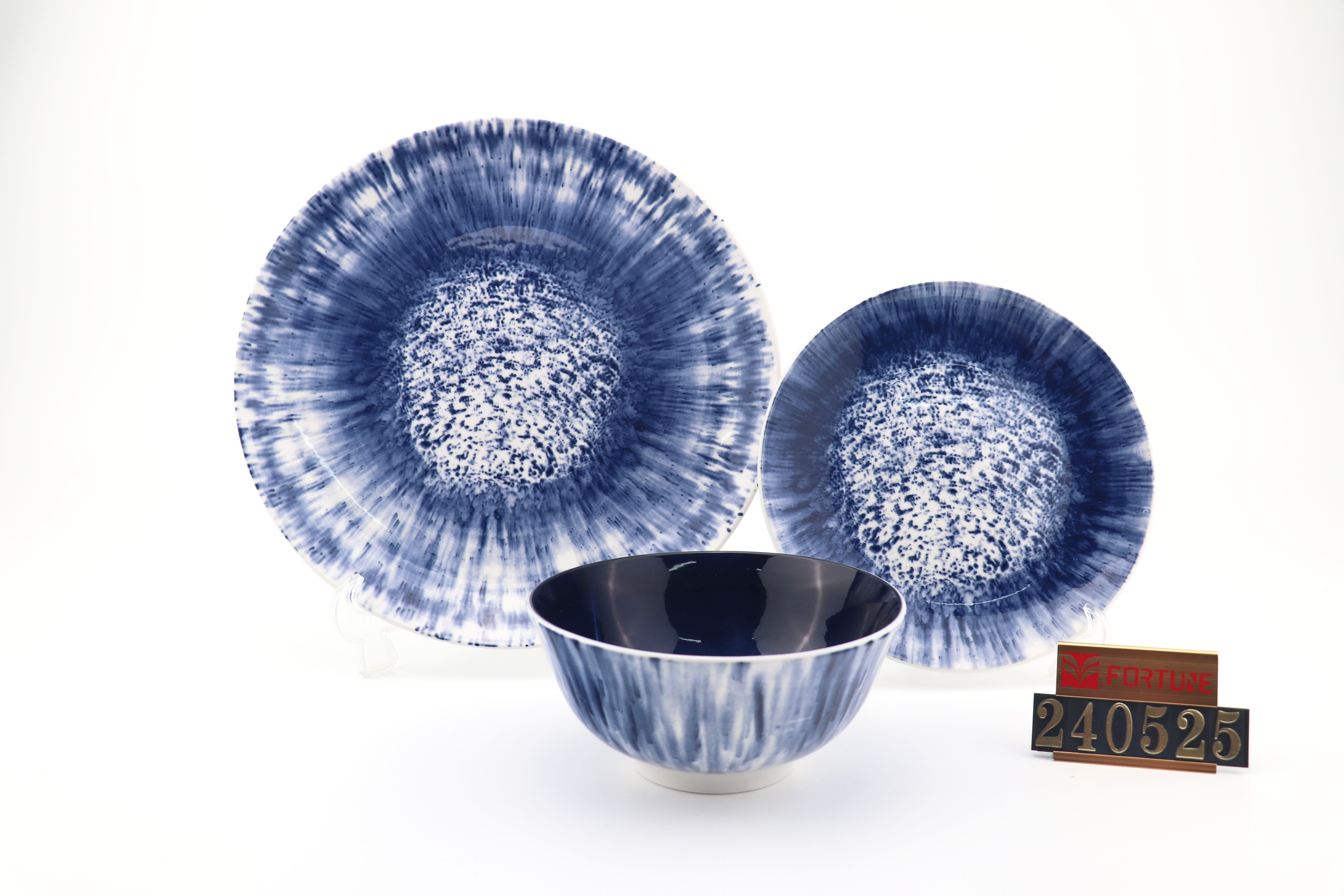 Modern Ceramic Tableware, Kiln Glaze Porcelain Dinnerware Set, Bowl/Plate
