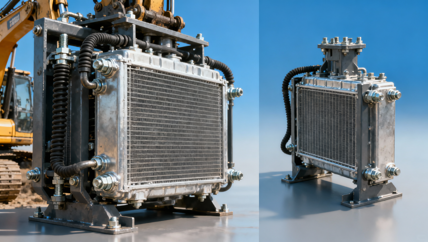 Excavator Radiator Leaks Often Start with Mounting Stress