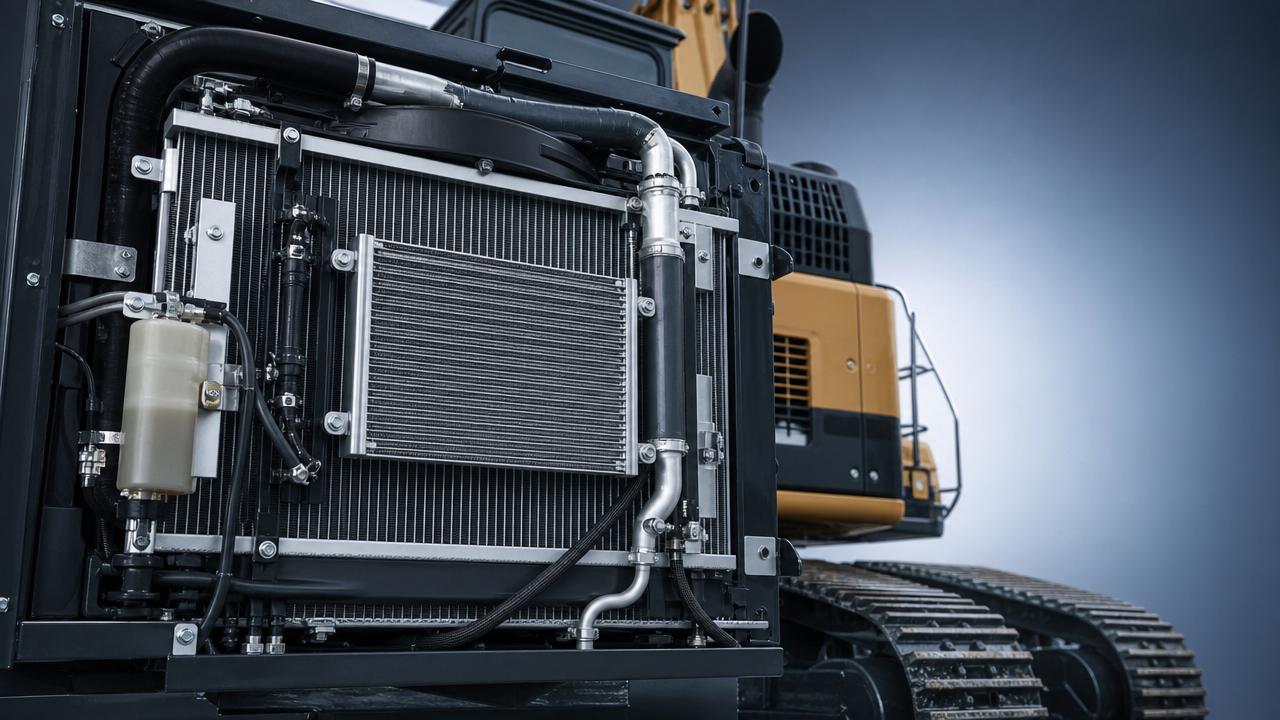 Excavator Radiator Temperature Control in Continuous Operation Excavator Radiator Temperature Control in Continuous Operation