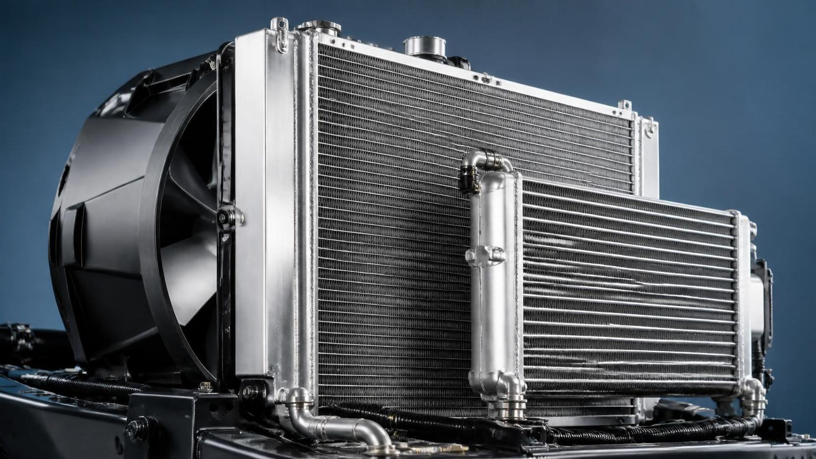 Does a thicker truck radiator always improve cooling capacity?