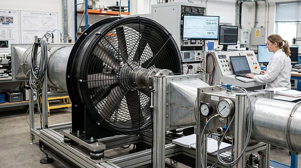 Industrial fans sold as 'energy efficient' often skip actual airflow validation testing