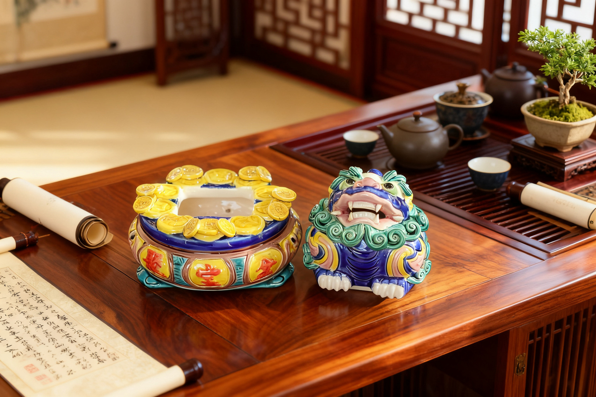 Fortune-Gathering Pi Xiu on Wealth Basin