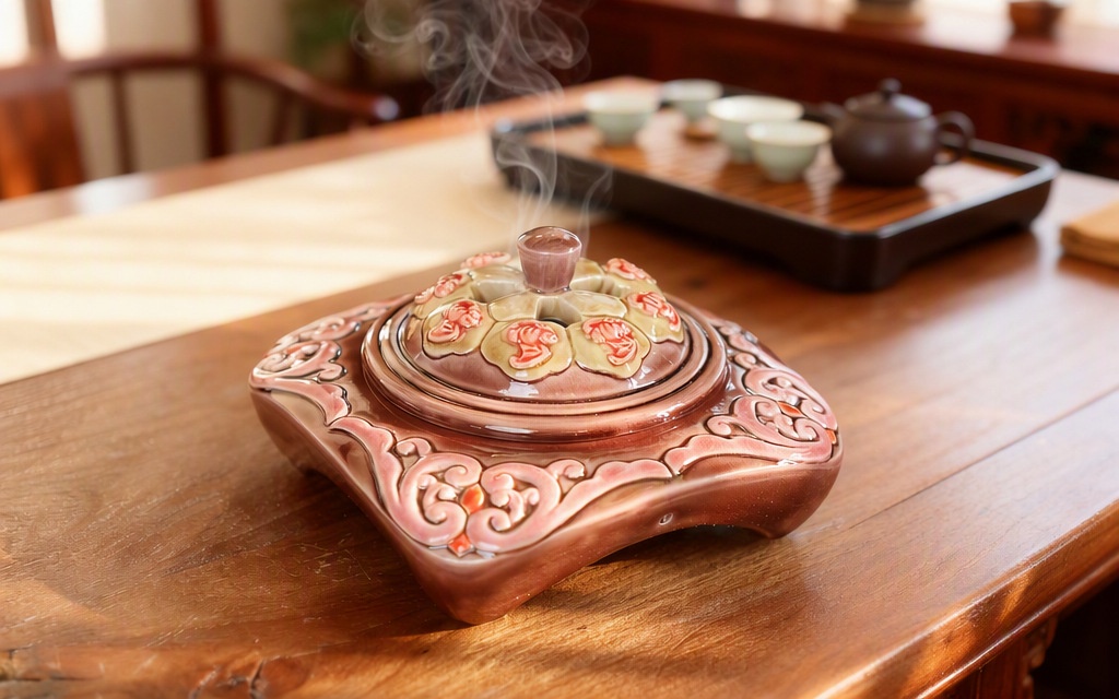Lucky Eight Blessings Incense Burner