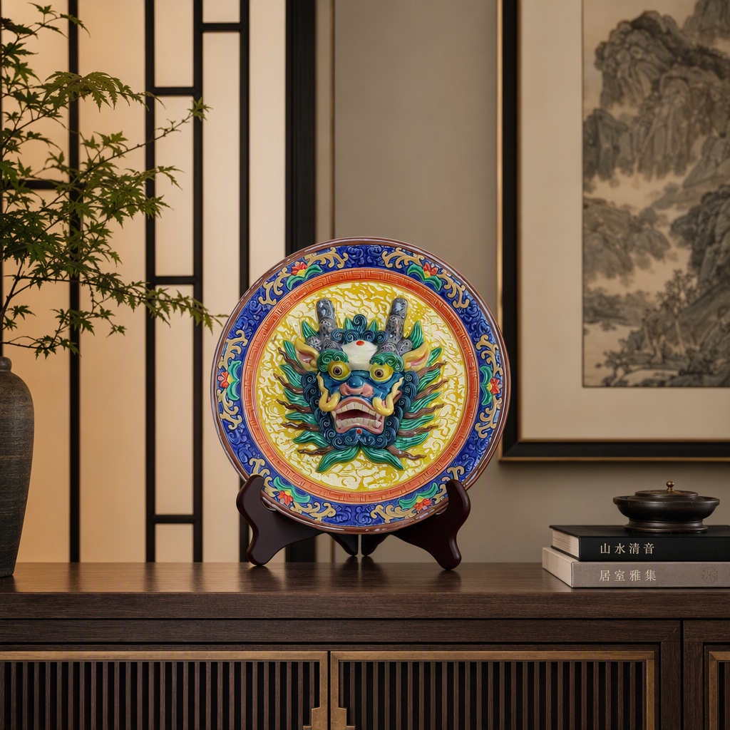 Lucky Dragon Commemorative Plate