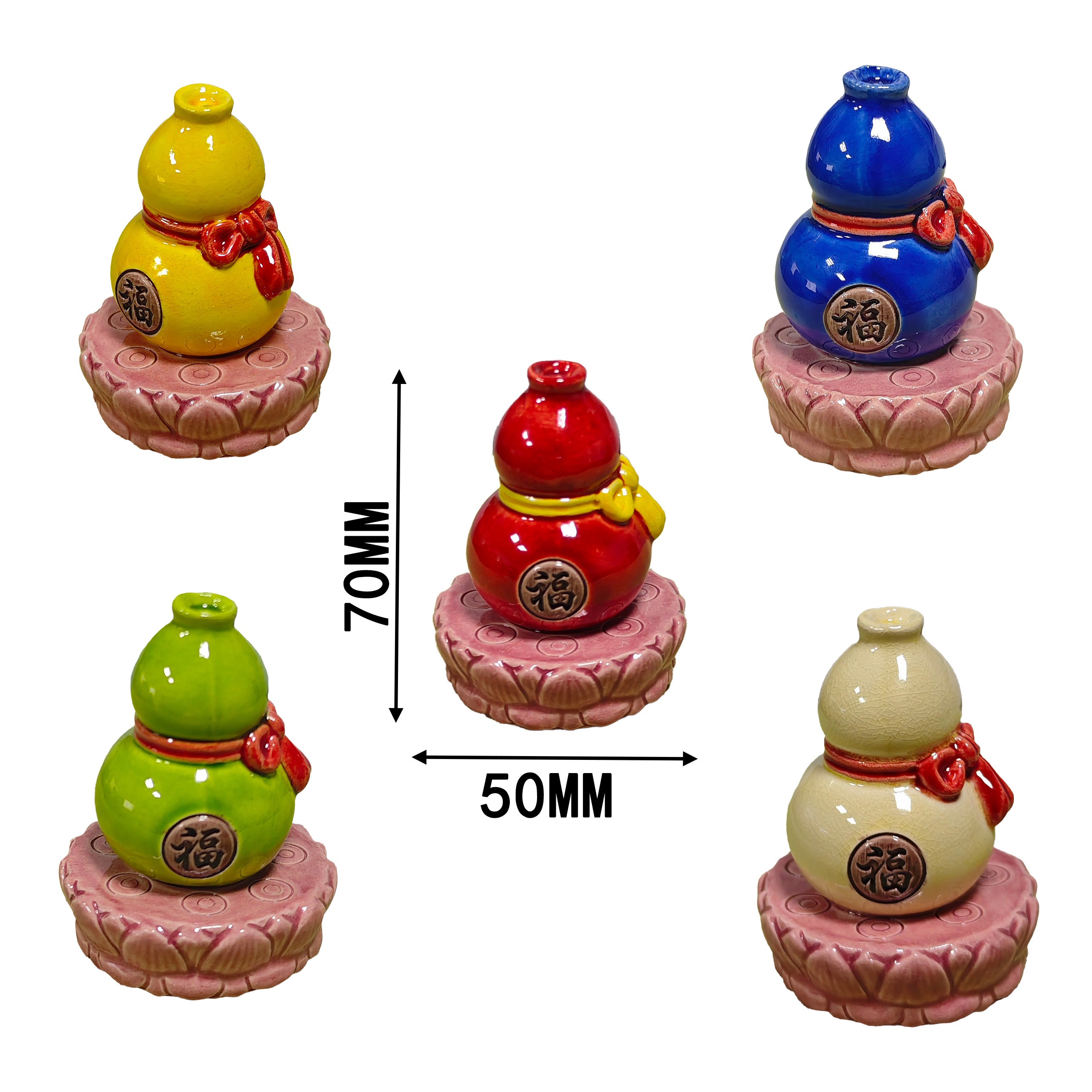五福葫芦香插Five Blessings Gourd Incense Holder