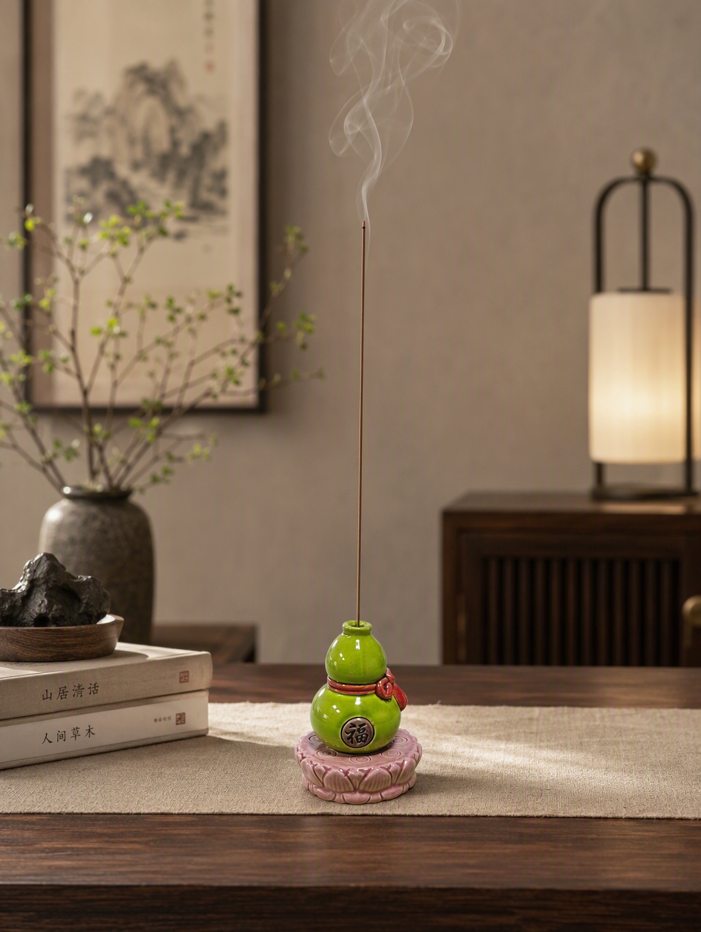 五福葫芦香插Five Blessings Gourd Incense Holder