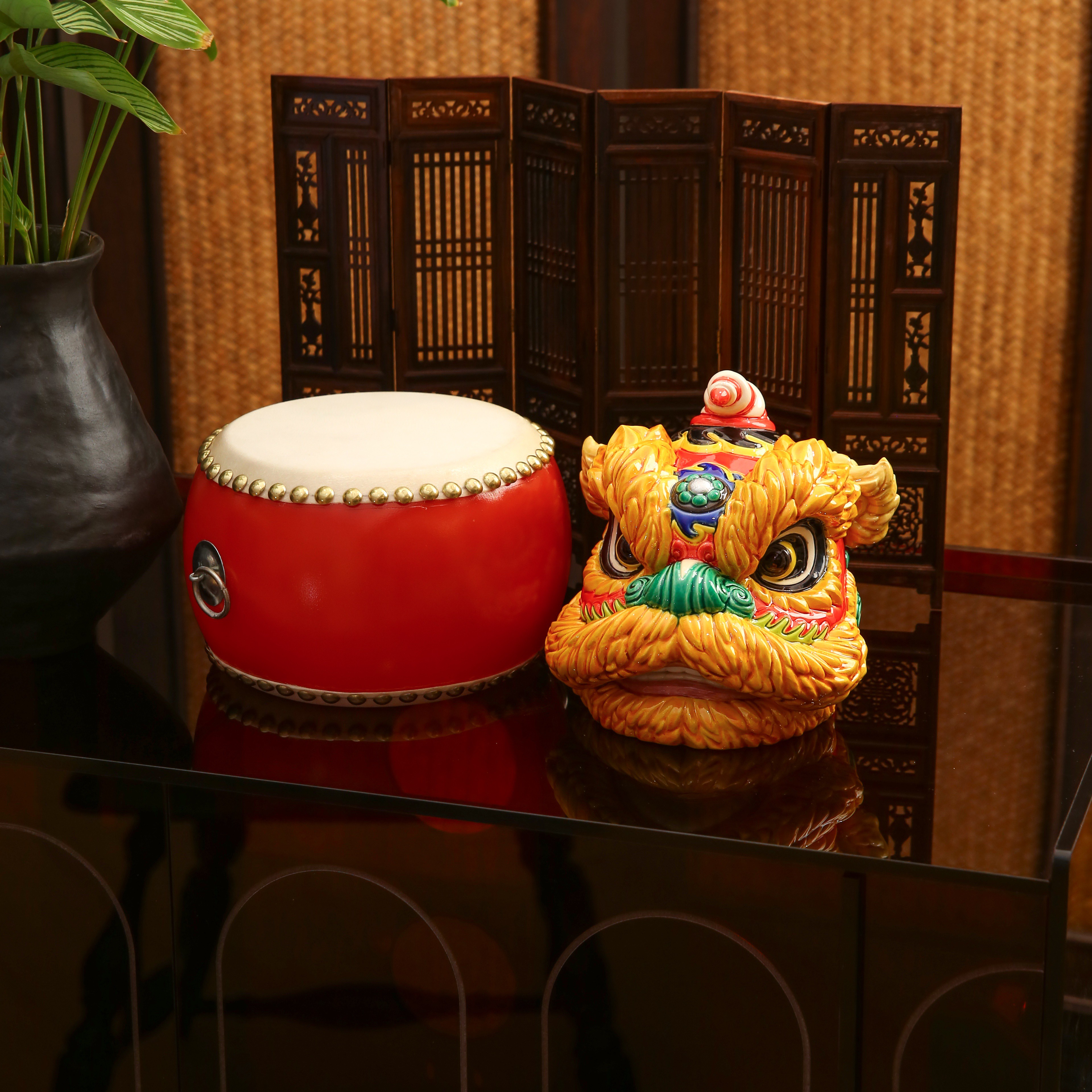 Lion Dance Drums of Good Fortune