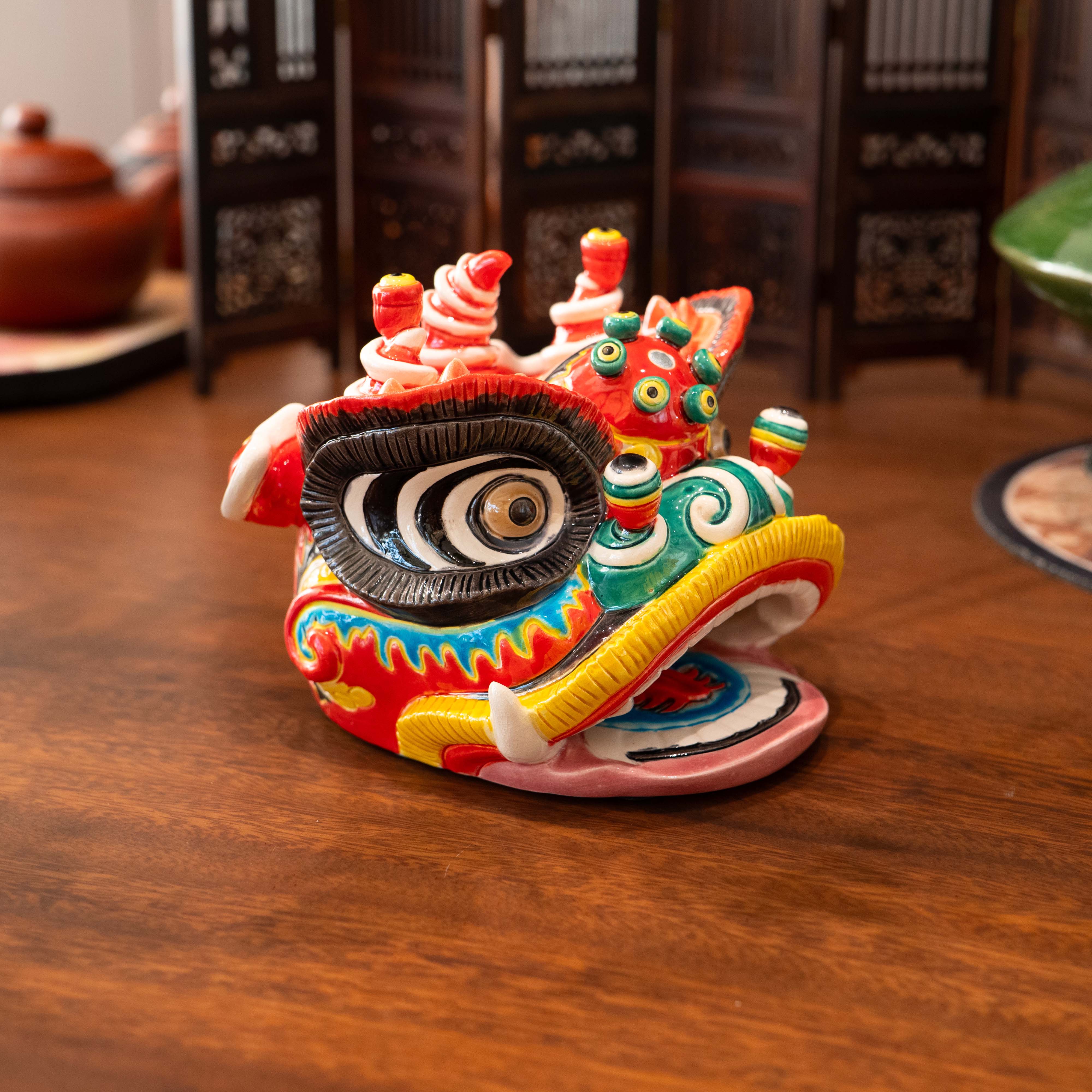 三国狮头刘关张Three Kingdoms Lion-Head Liu, Guan, and Zhang