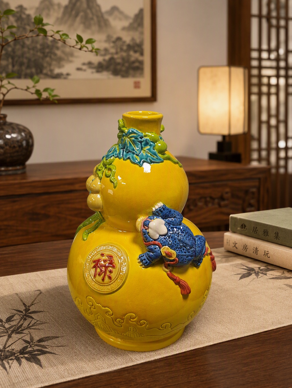 福禄连连瓶Double Luck Vase