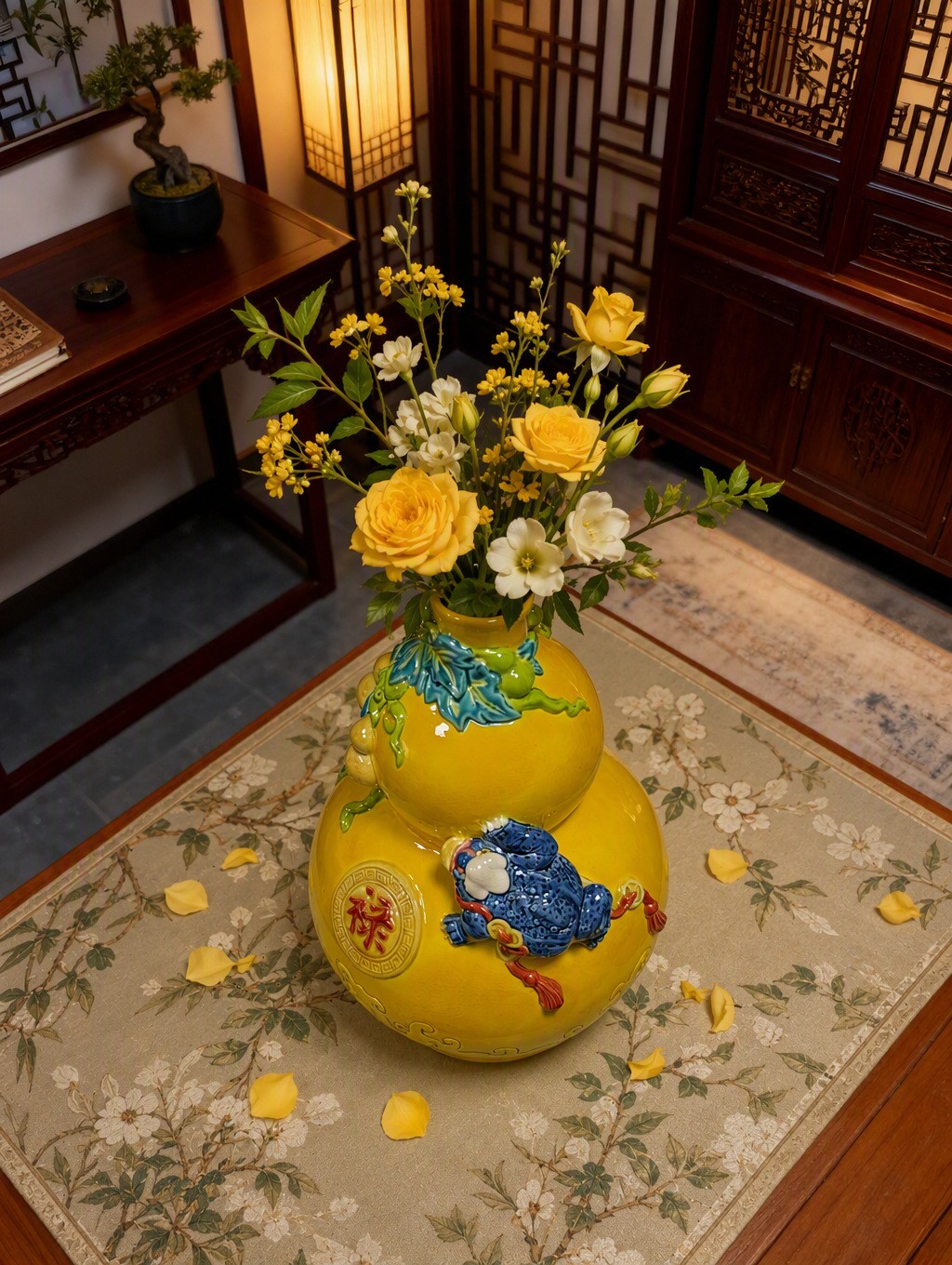 福禄连连瓶Double Luck Vase