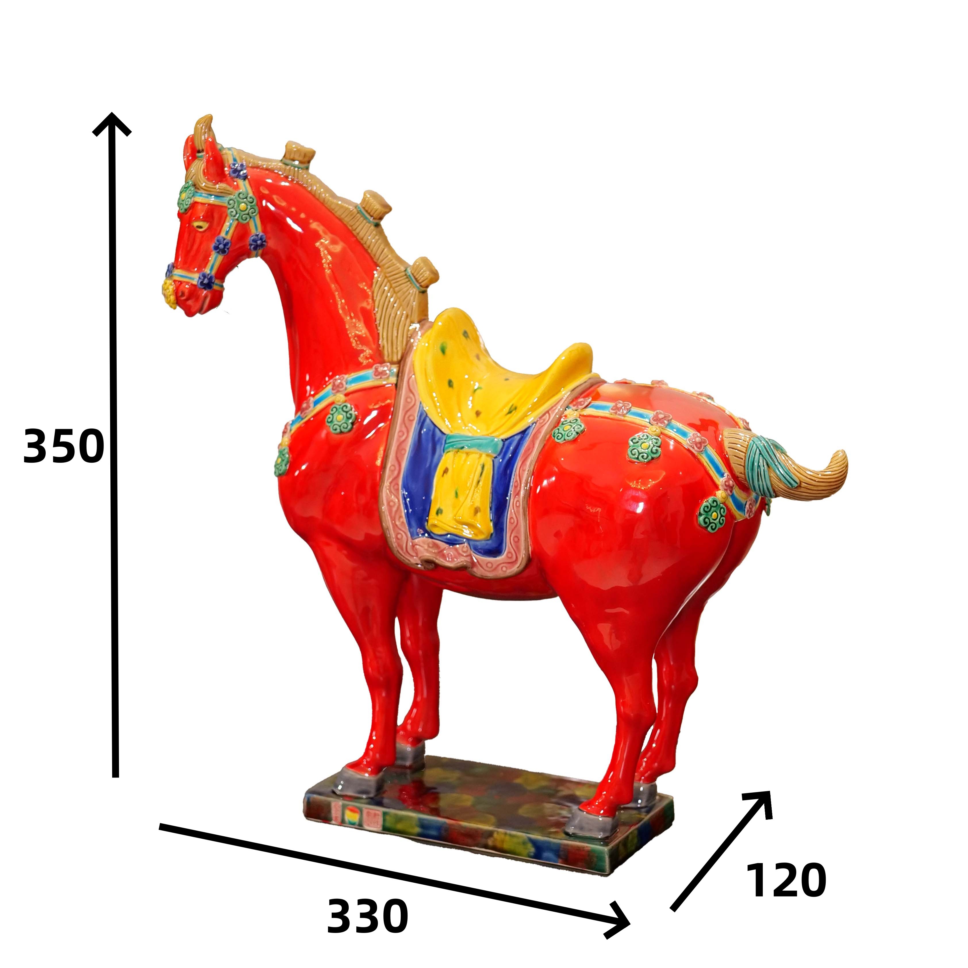 红宝马Red Glorious Horse Ornament