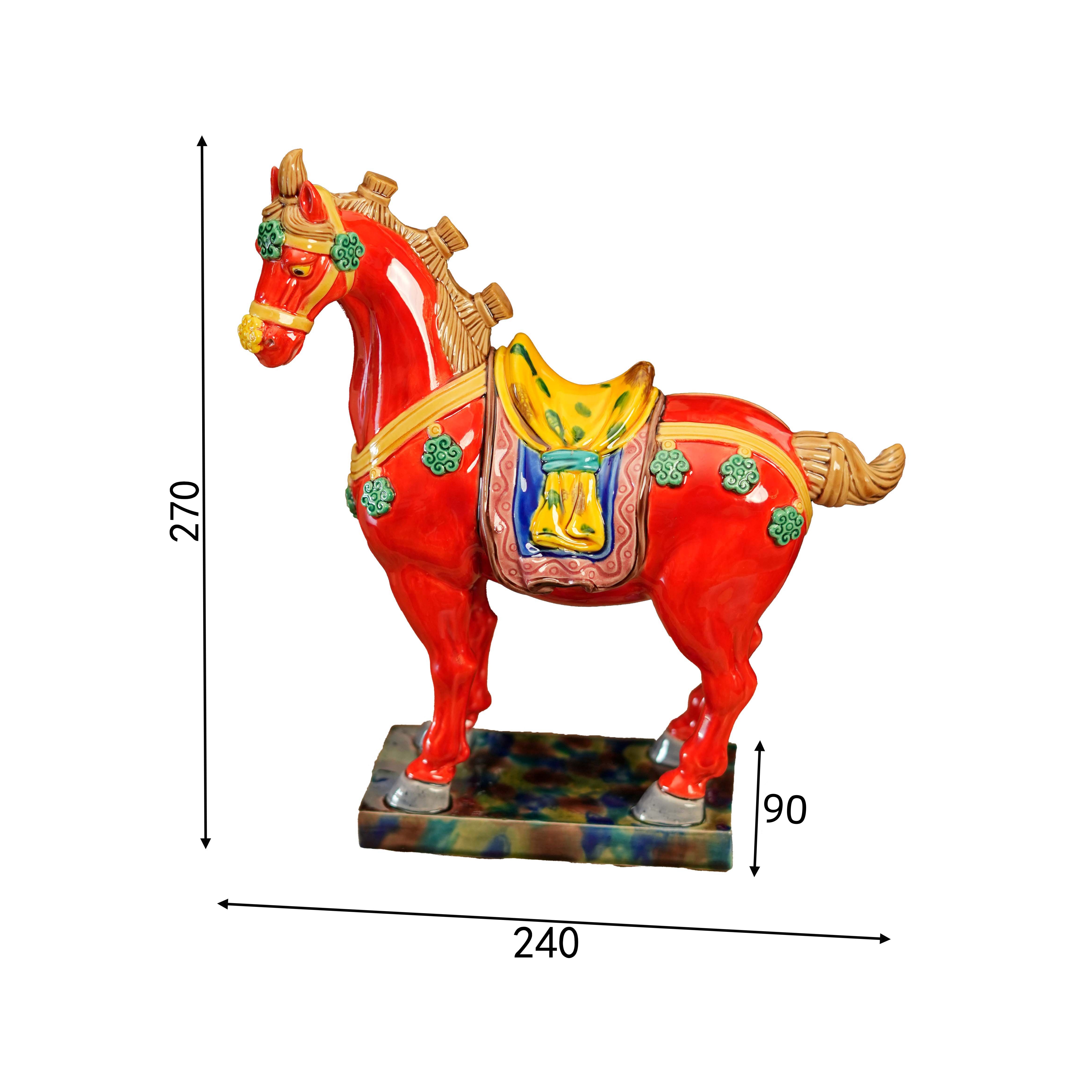 红宝马Red Glorious Horse Ornament