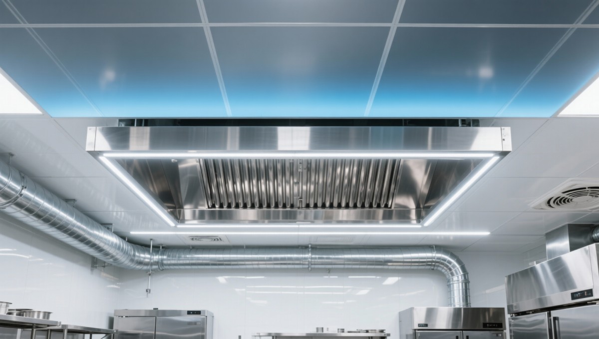 Do interior design services impact HVAC performance and energy-saving lighting integration in commercial kitchens?