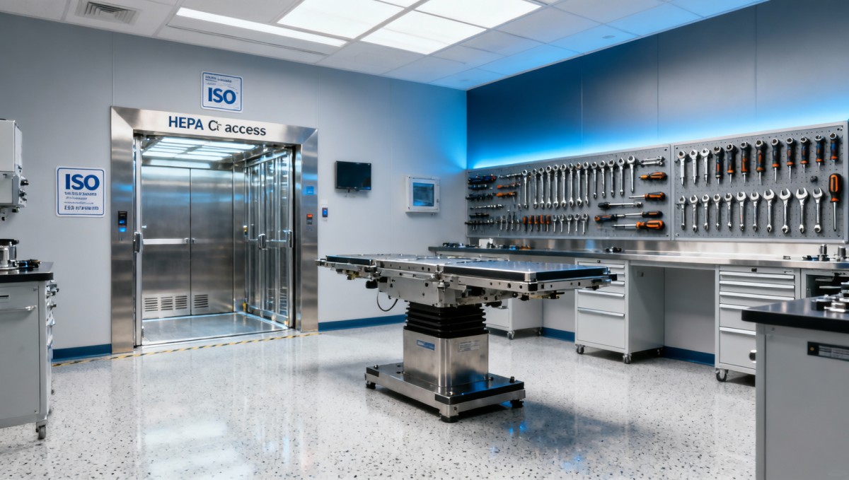 Interior design services for medical equipment service centers: Balancing sterility, tool access, and technician well-being Interior design services for medical equipment service centers: Balancing sterility, tool access, and technician well-being