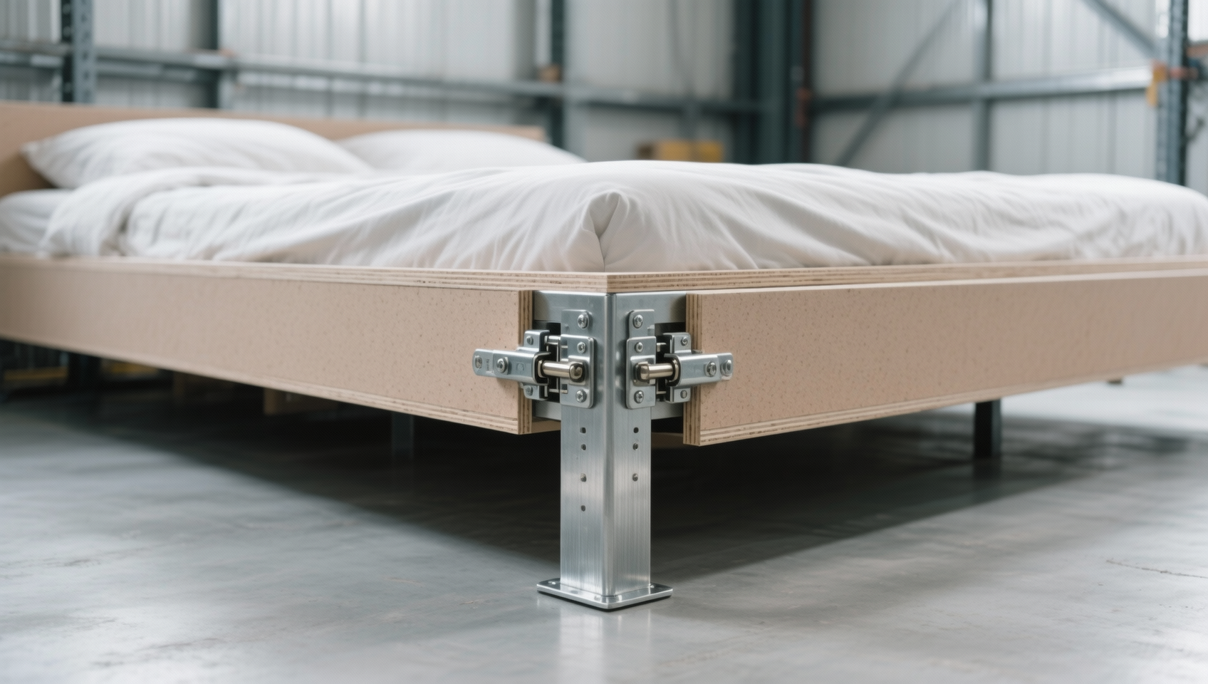 Bedroom sets sold as ‘ready-to-assemble’ include cam locks rated for 12kg — but sag increases noticeably at 8kg load