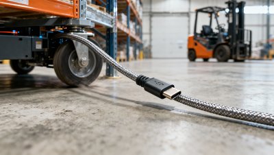 Charging cables rated for 10,000 bends—but failing at 3,200 in real-world warehouse use
