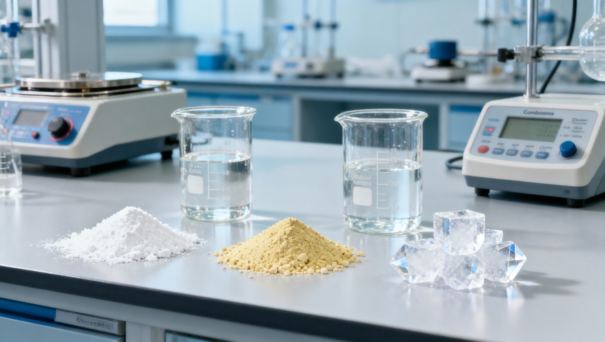 Inorganic chemicals shipped as solids instead of solutions: When hydration delay creates dosing lag