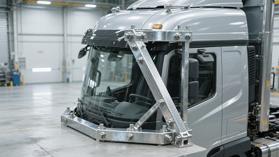Truck accessory brackets bolted to cab corners—how vibration fatigue shows up in year two