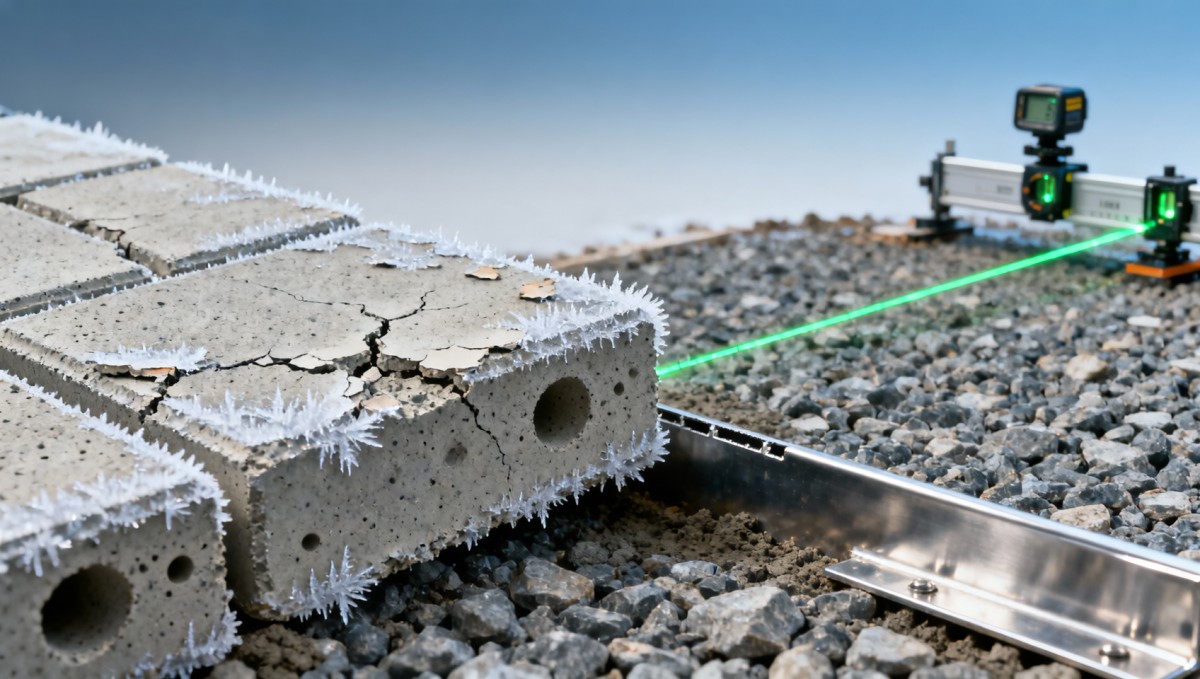 Why permeable concrete pavers fail faster in freeze-thaw climates