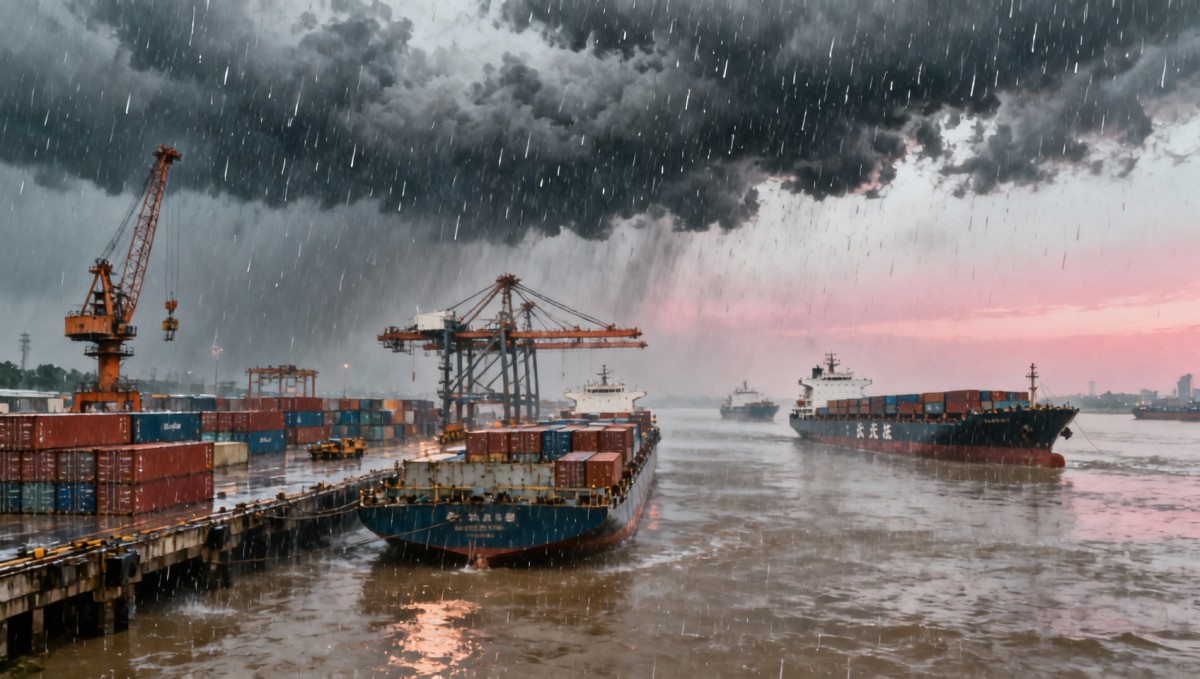 Heavy Rain Warning Disrupts Operations at Yangtze River Ports Heavy Rain Warning Disrupts Operations at Yangtze River Ports