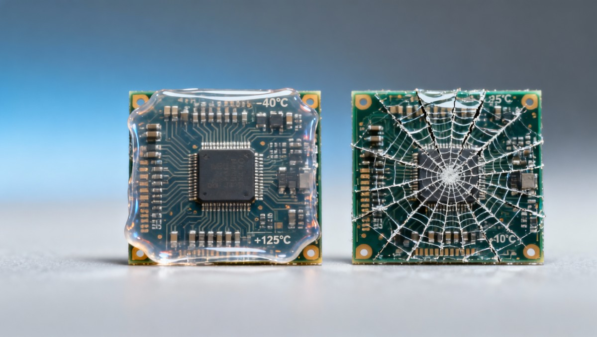 Electronic assembly conformal coatings cracking after thermal shock—silicone vs Electronic assembly conformal coatings cracking after thermal shock—silicone vs