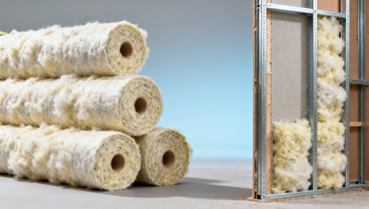 How glass wool insulation roll thickness affects sound attenuation in lightweight partition walls How glass wool insulation roll thickness affects sound attenuation in lightweight partition walls