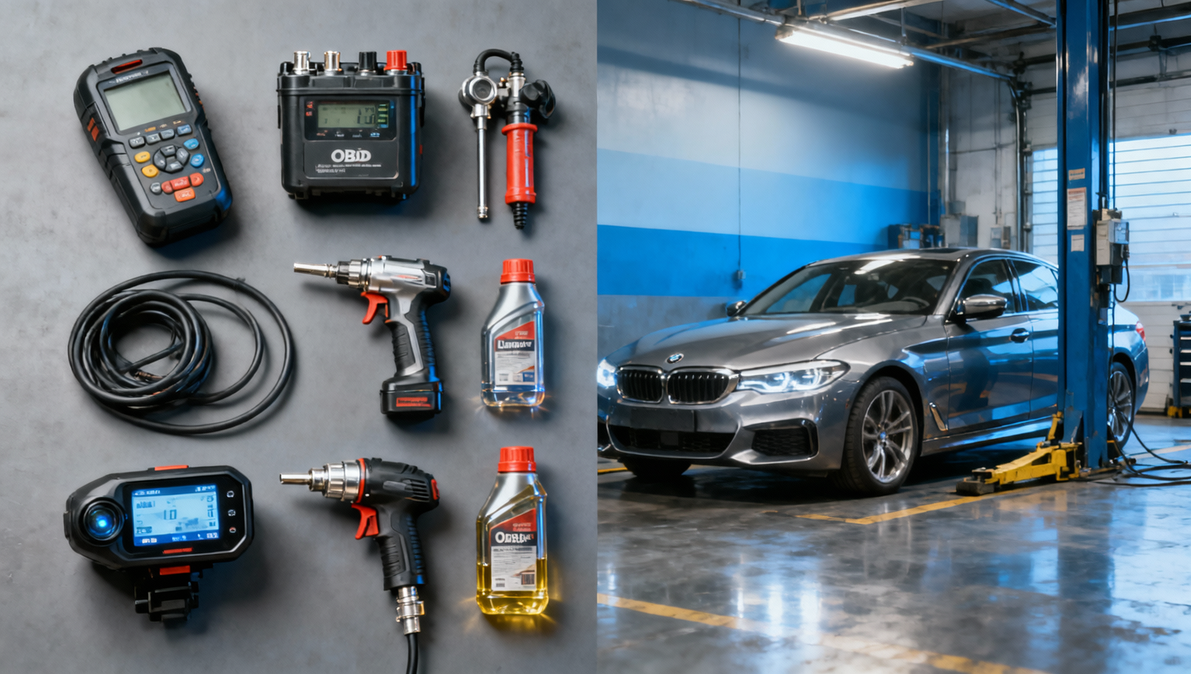 Car maintenance tools that save time in routine garage work