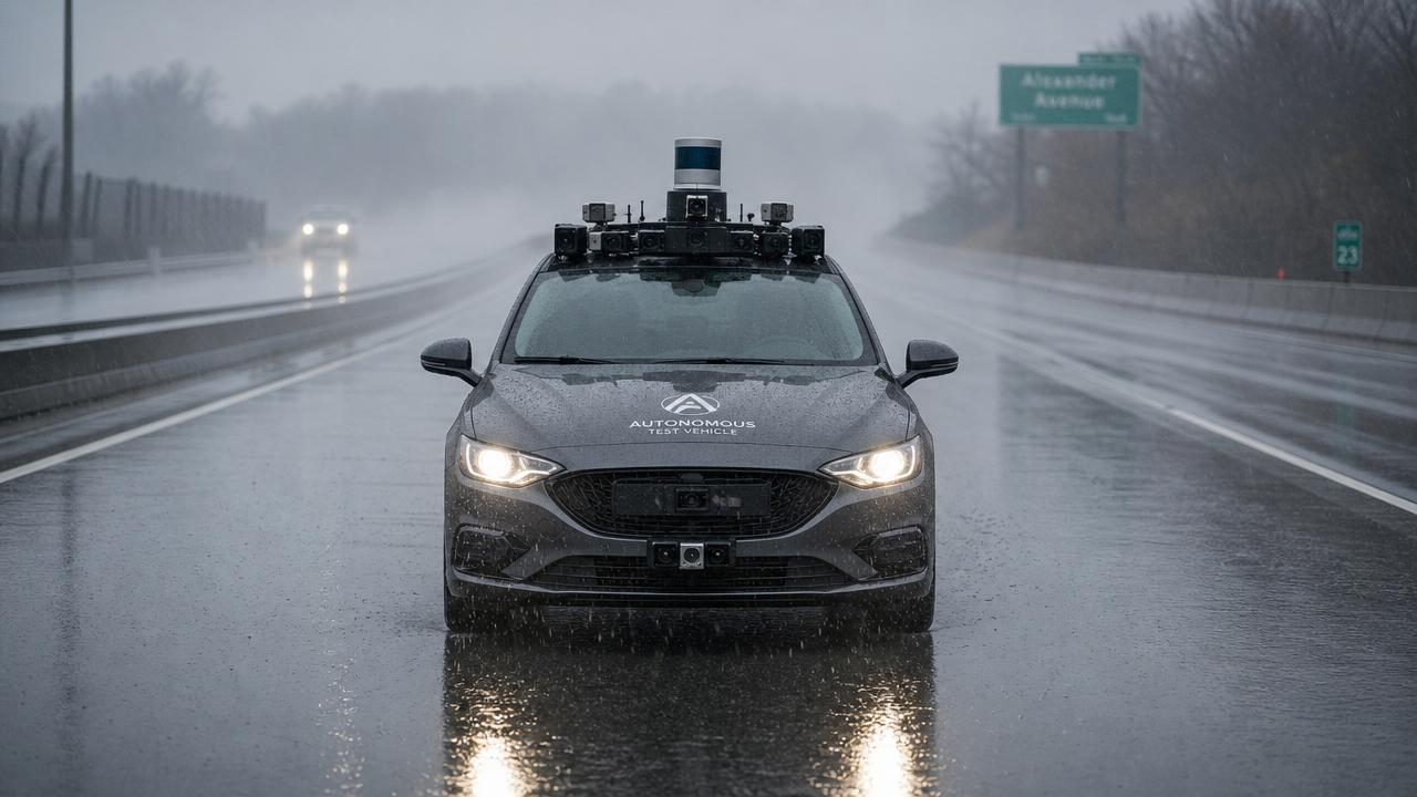 How accurate are autonomous driving sensors in bad weather?