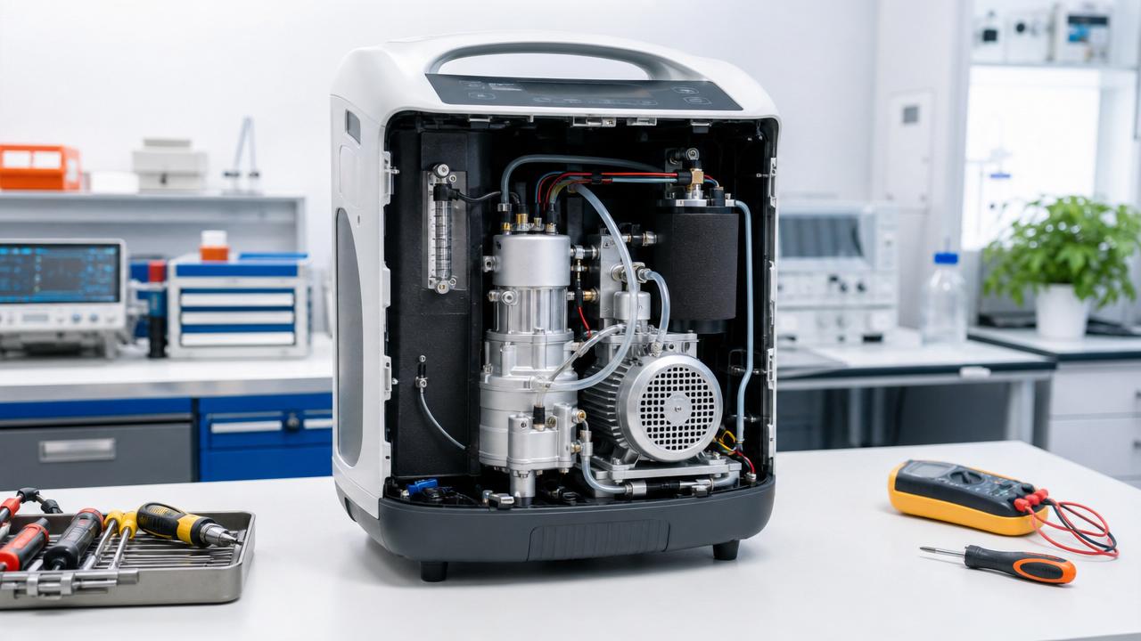 Portable oxygen concentrators get noisy over time for several reasons