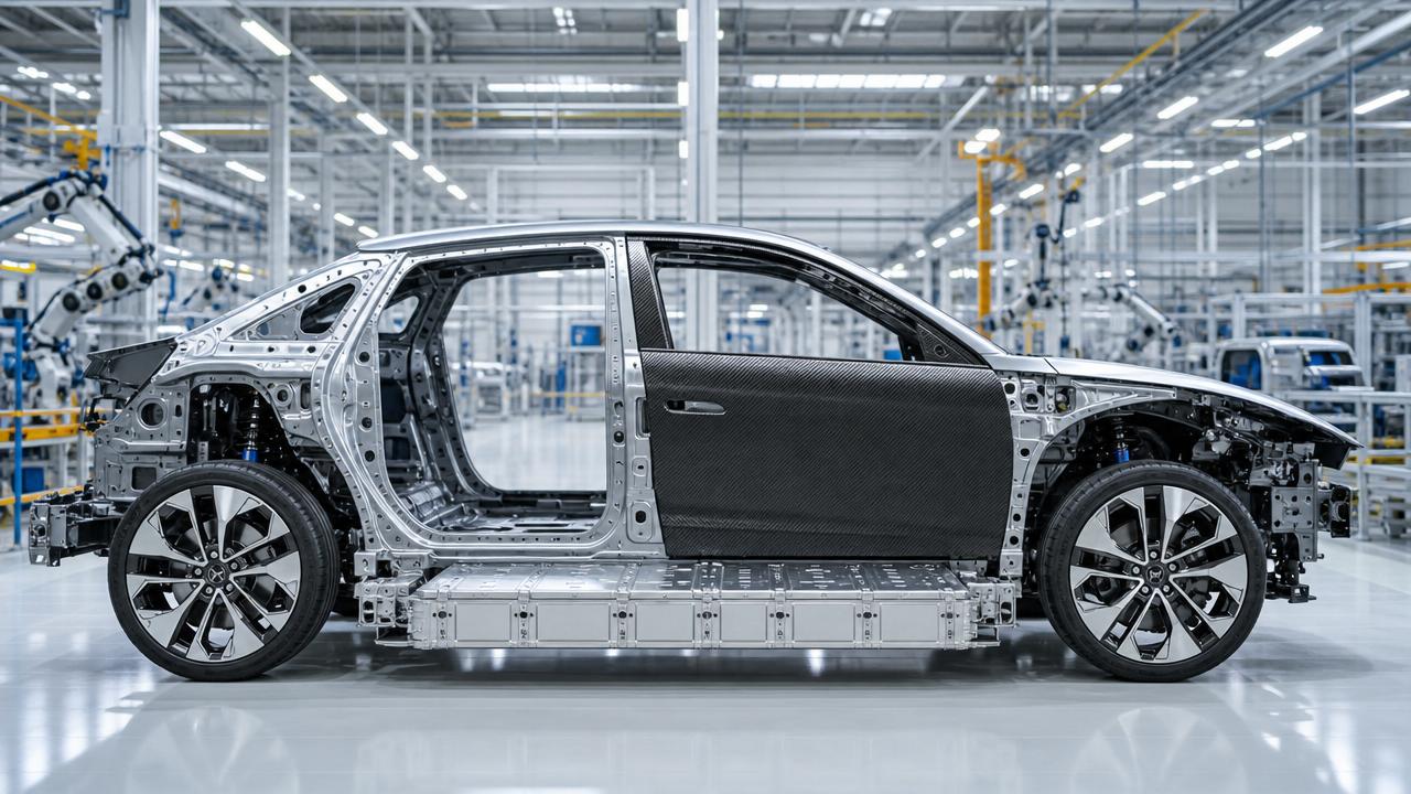 Light-weighting vehicle materials can lower range anxiety indirectly
