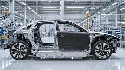 Light-weighting vehicle materials can lower range anxiety indirectly