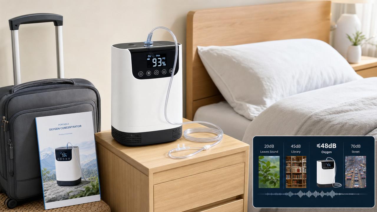 Portable oxygen concentrators vary more in noise than spec sheets suggest